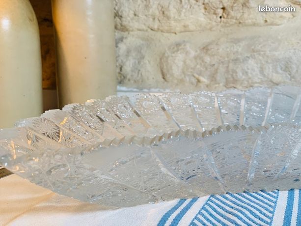 Grand plat lourd en verre taille haute qualité (image 5)