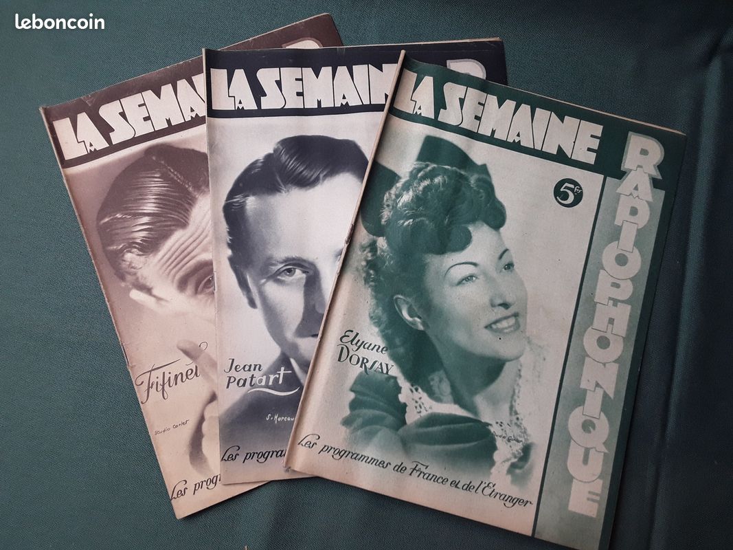 6 magazines la semaine radiophonique de 1946 (image 1)