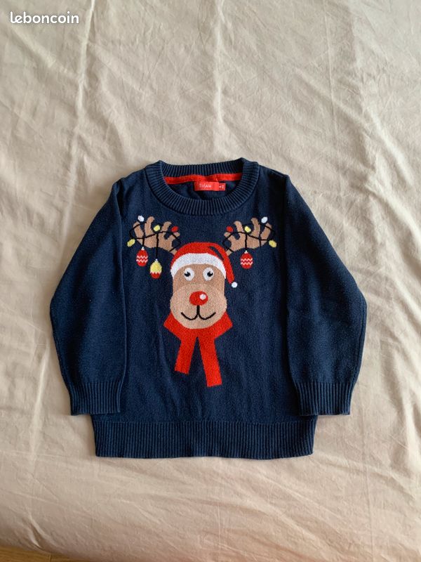 Christmas Jumper Pull Noel Ans LED Light-up Boys And Girls