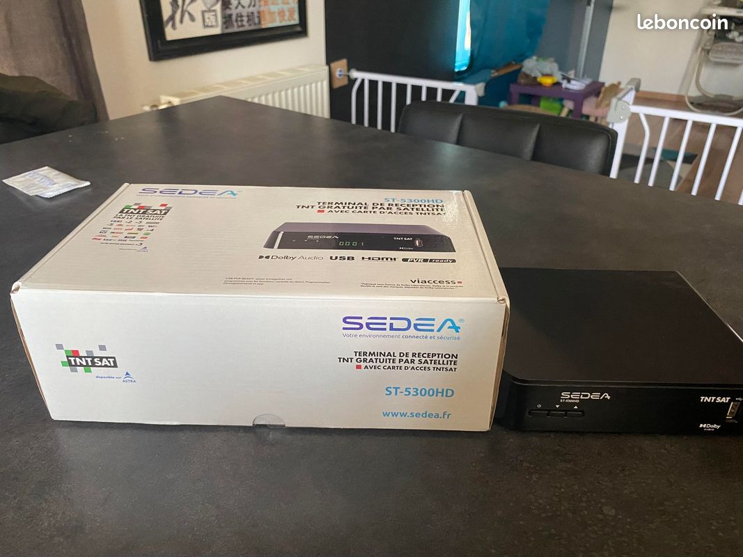 Récepteur Satellite SEDEA ST-5300HD TNT SAT - Carte Incluse (Occasion, Fonctionnel)