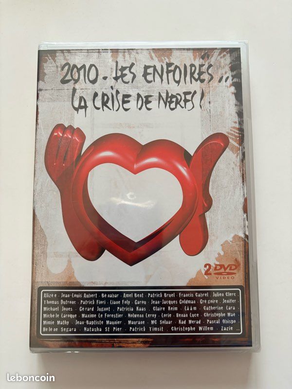 Double DVD Les Enfoirés 2010 : La Crise de Nerfs - Neuf sous blister (image 1)