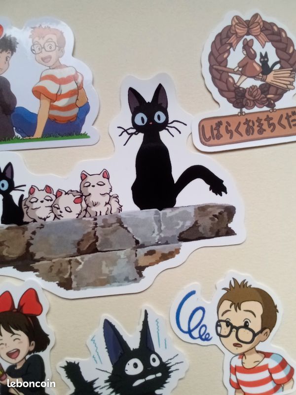 Lot 10 stickers Kiki la petite sorcière Collection