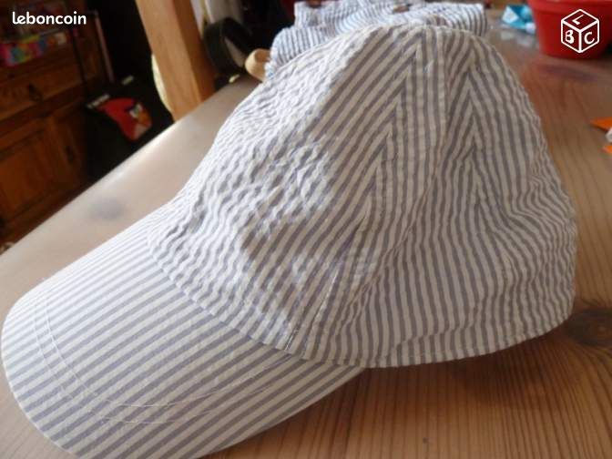 Casquette à rayures garçon Jacadi taille 51 cm (image 1)