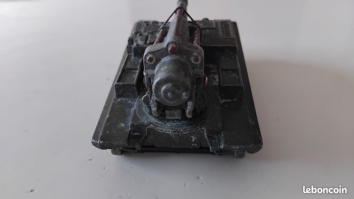 Dinky Toys Canon 155 Automoteur N°813 - Kaki - Complet Avec Boîte Et Filet - Vintage