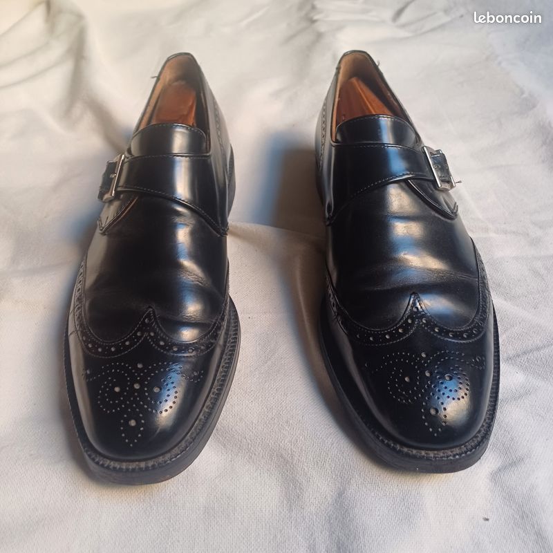 Chaussures Church's Vintage à Boucle En Cuir - Pointure 44 D - Très Bon état