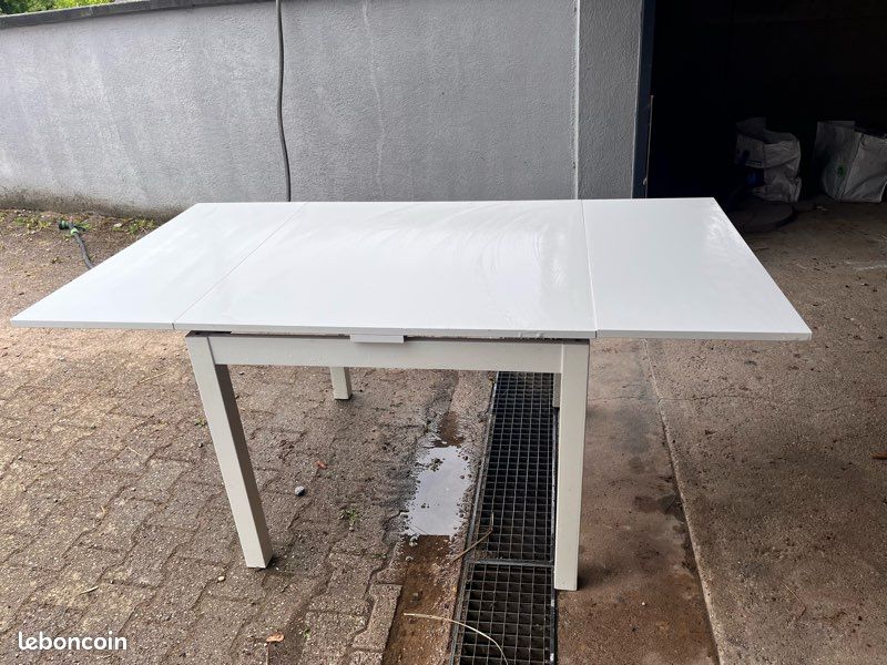 Table bois blanc extensible (image 2)