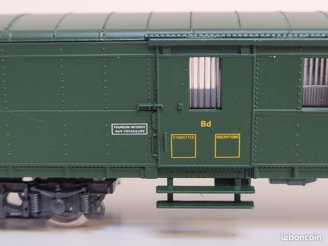 Train wagon N° 5123 Fourgon à bagages SNCF ex DRG Jouef Ho (image 7)