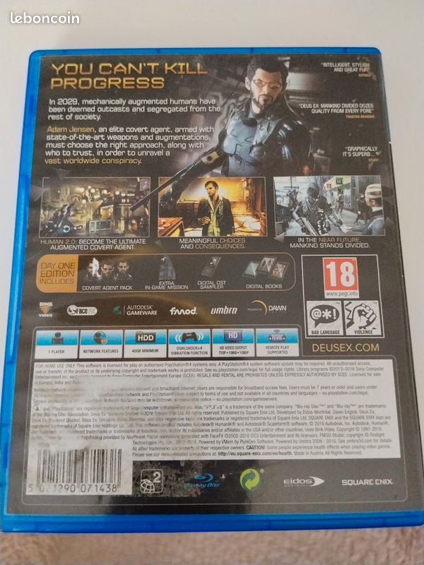Jeu PS4 Deus Ex (image 2)