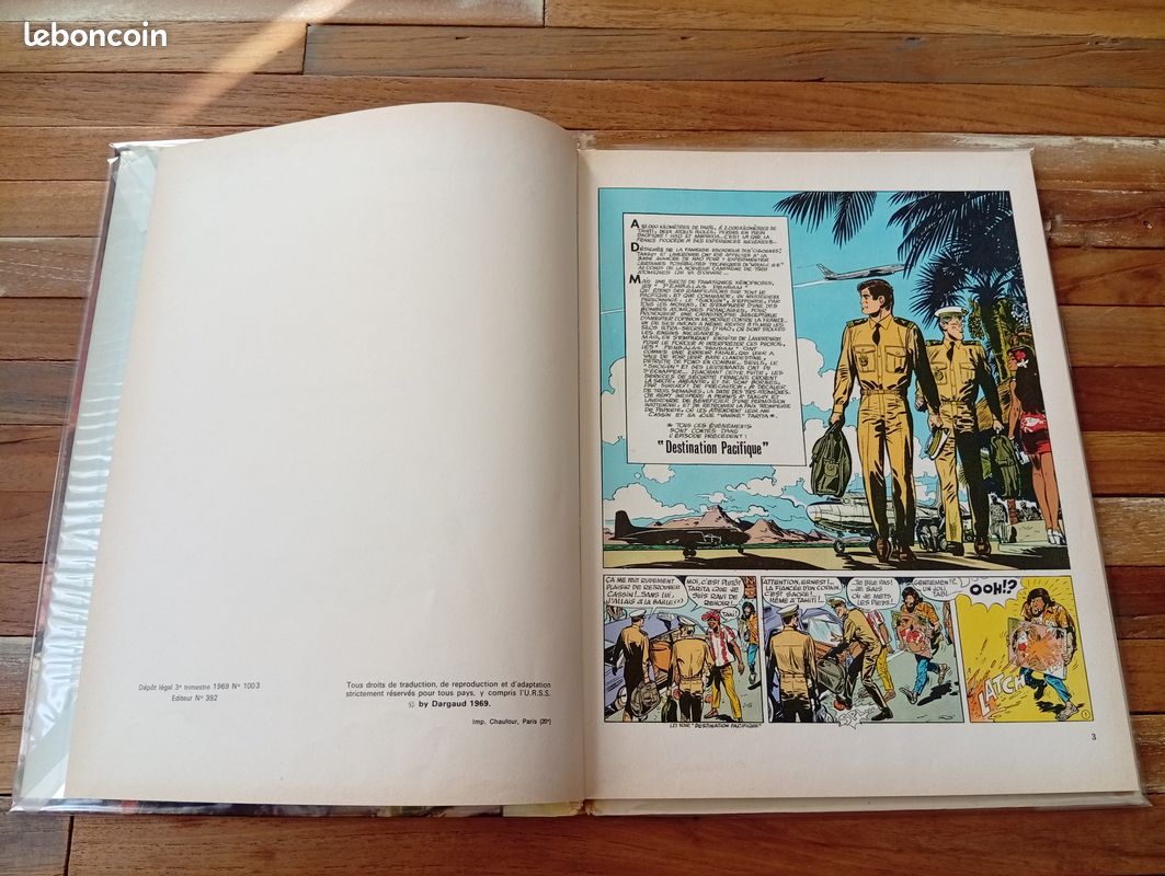 BD Tanguy et Laverdure EO 1969 menace sur Mururoa (image 5)