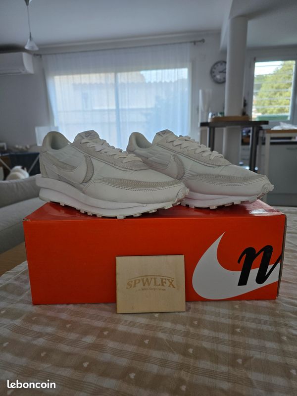 Nike x Sacai LD Waffle Nylon Summit White (image 2)