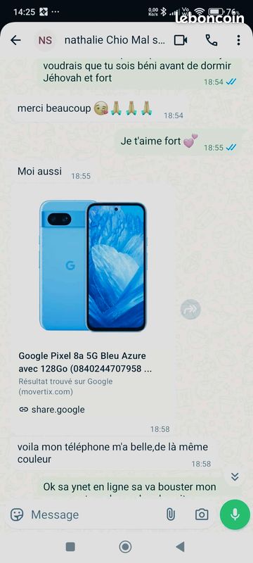 Je vends ce smartphone Samsung de couleur bleue. - Type de produit : Smartphone - Marque : Samsung - Couleur : Bleu État neuf. N'hésitez pas à me contacter pour plus d'informations ou de photos (image 2)