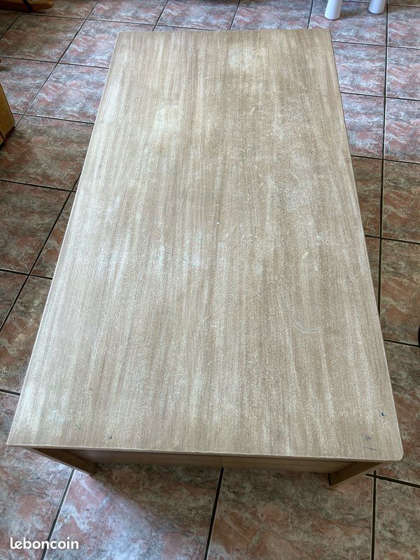Table basse rectangulaire avec double niveau de rangement (image 3)