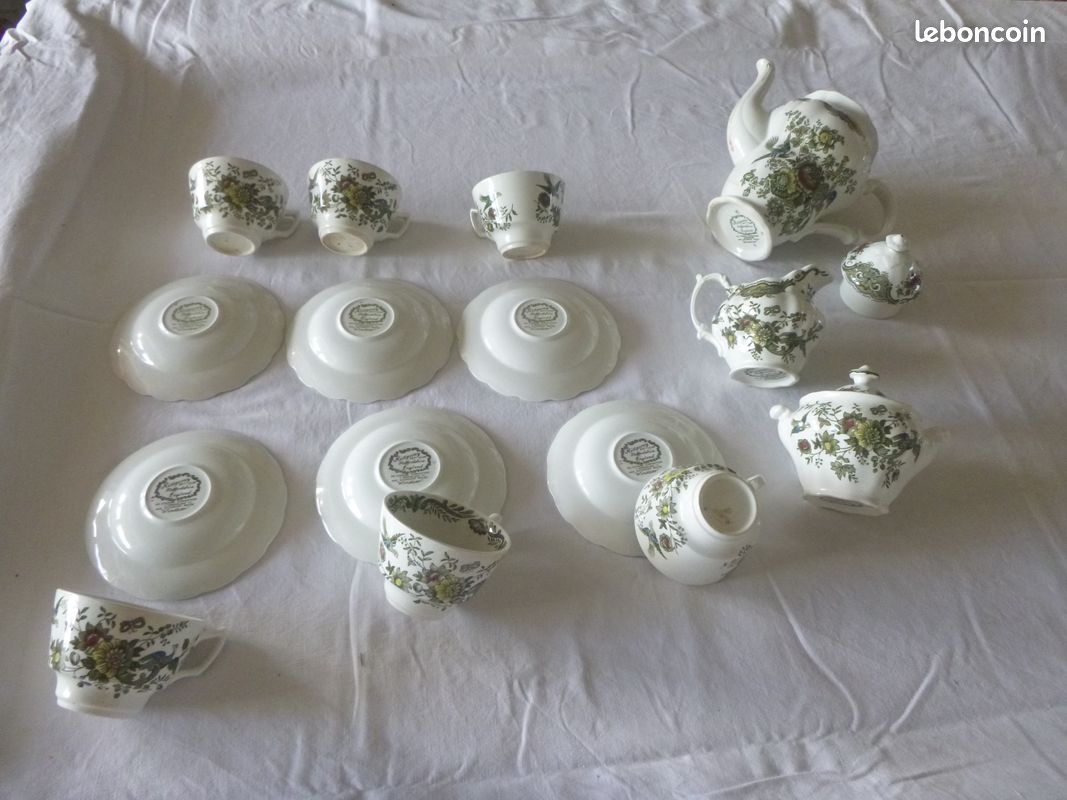 Service a café 6 tasses Ridgway Staffordshire (image 9)