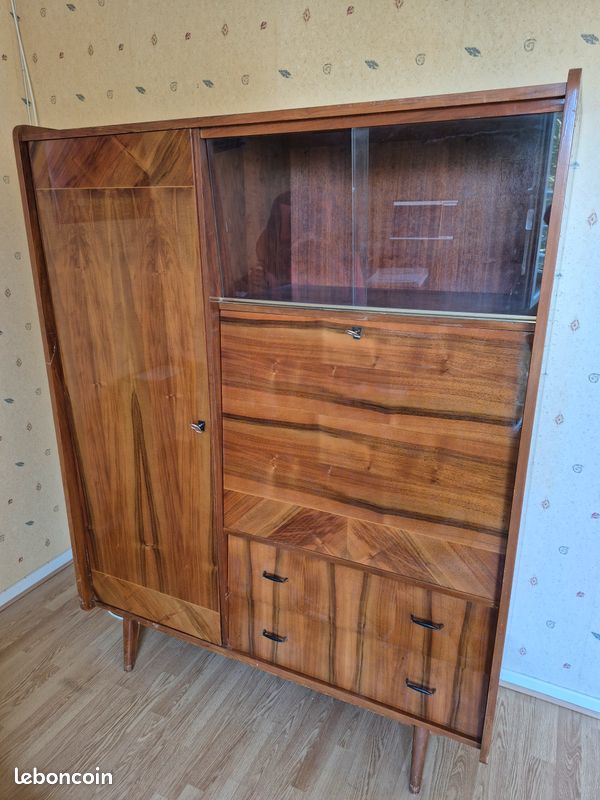 Secrétaire en bois années 50 | Selency