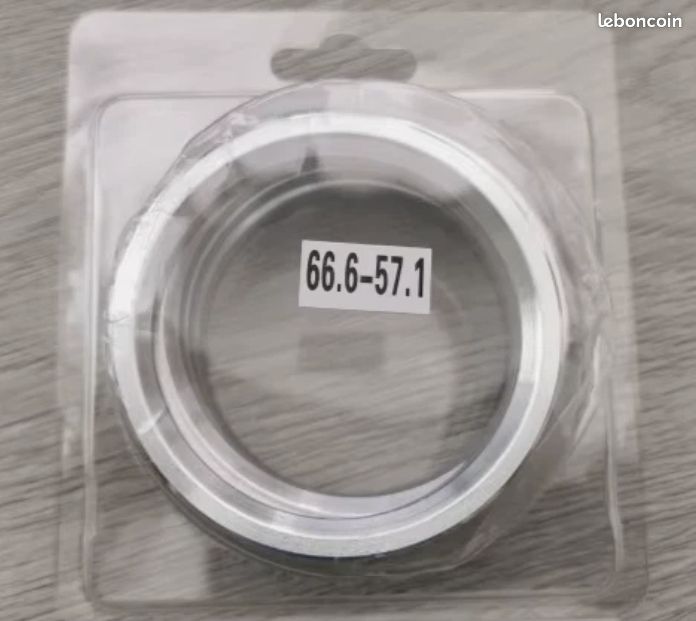 Accessoire Auto Tuning 4 Anneaux De Centrage Jantes 66.6mm Vers 57.1mm - Qualité Allemande - Pour VW/Audi Adaptation Jantes Mb