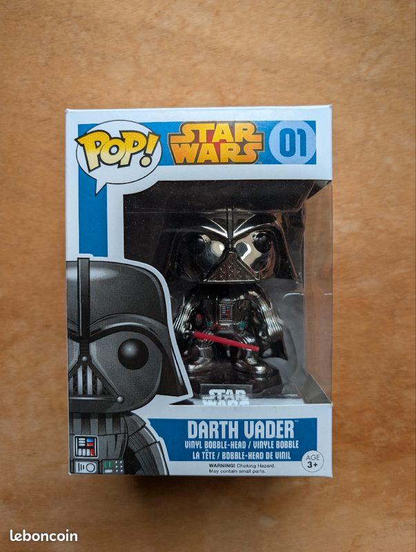 Hot Topic Blue Chrome Darth Vader Pop Hot Topic Exclusive Funko