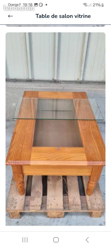 Table de salon vitrine (image 3)