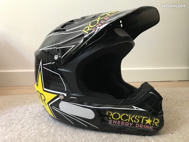 HOT Pilot Helmet Casco Fox V1 Pilot Pilot Rockstar Energy Fox V1