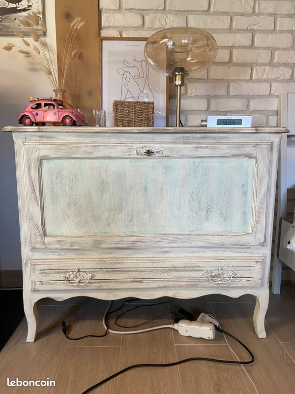 Commode rustique vintage rétro en bois (image 2)