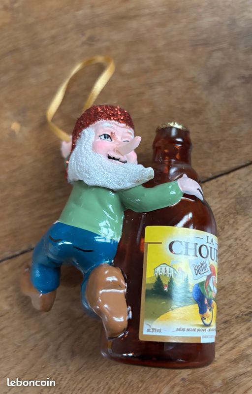 Lot De 3 Boules De Noël La Chouffe - Décoration De Sapin - Neuf