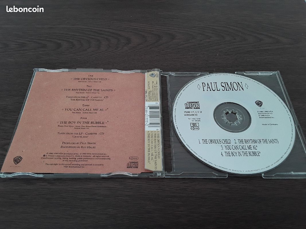 CD single de PAUL SIMON "the obvious child" (image 2)