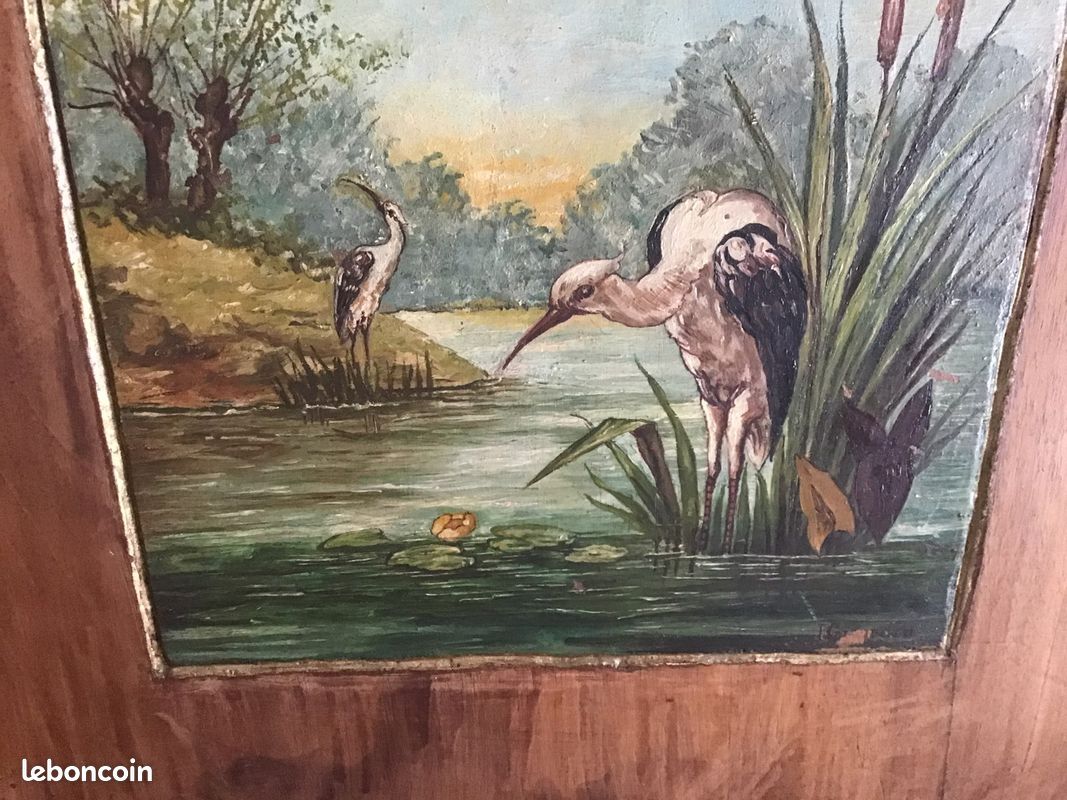 Peinture ancienne sur bois (image 6)