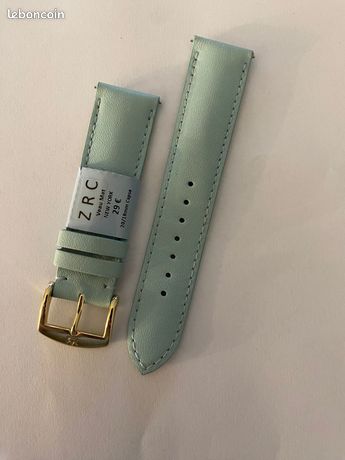 ZRC Bracelet de ontre 22 - Cuir veau grain alligator fait ain