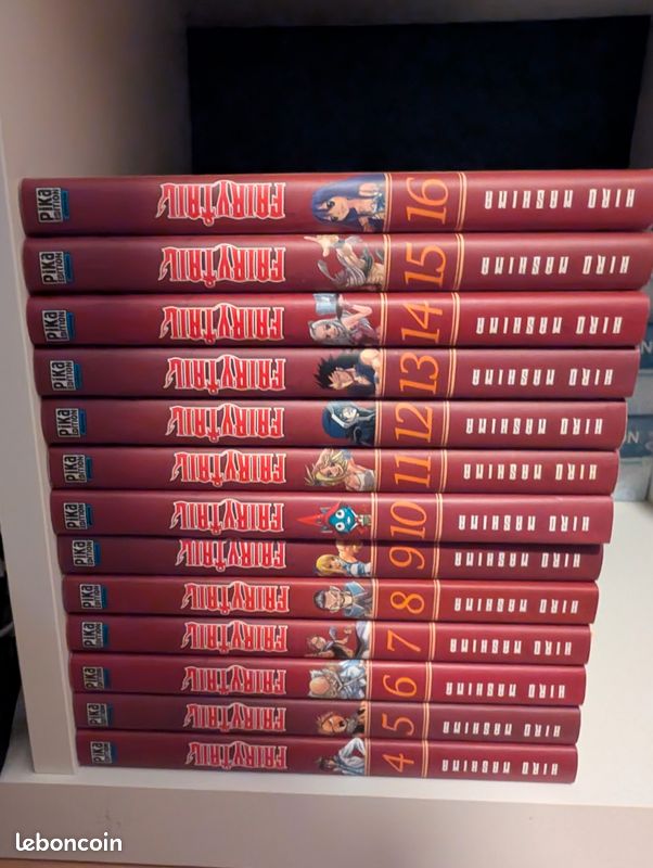 Lot 13 tomes Fairy Tail 4-16 - manga très bon état en français (image 1)