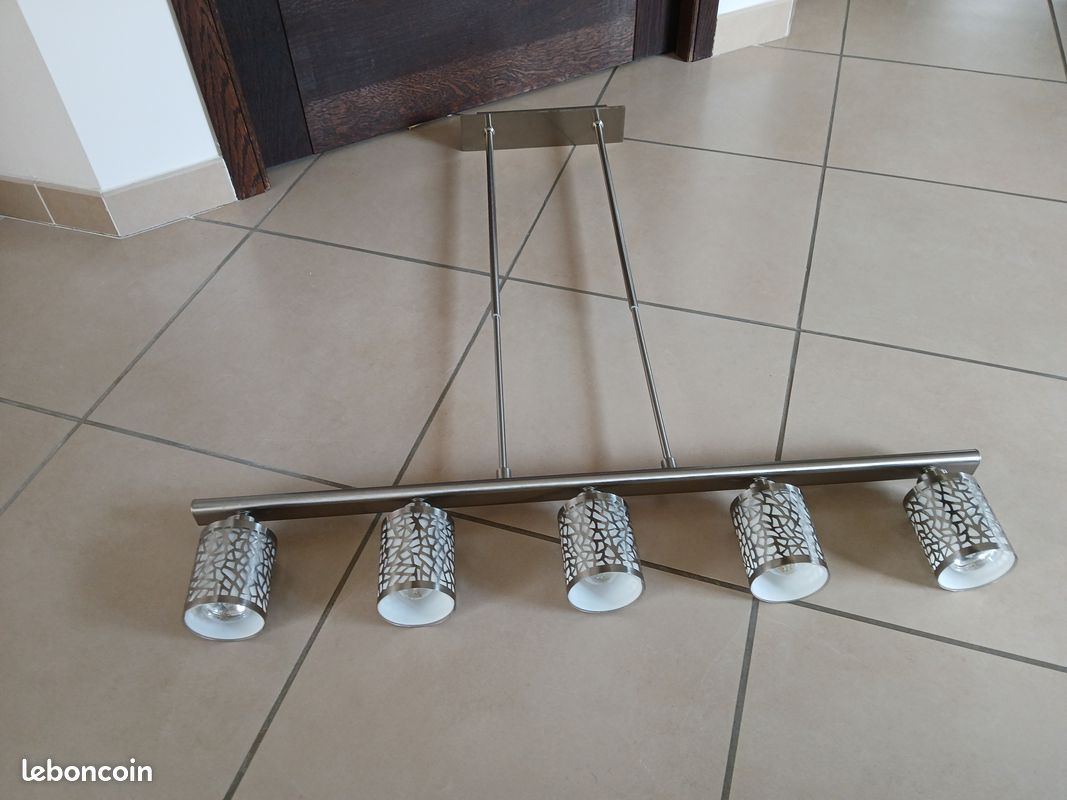 Suspension inox 5 lampes (image 1)