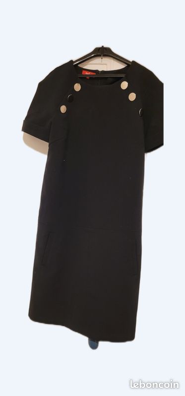 Ensemble Veste Et Jupe RENE DERHY Taille 38/40 - Collection, Couleur Noire, Occasion Très Bon état