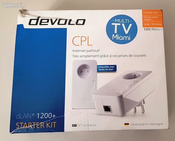 DEVOLO CPL DLAN 1200+ Starter Kit CPL DEVOLO PRISES CPL DEVOLO