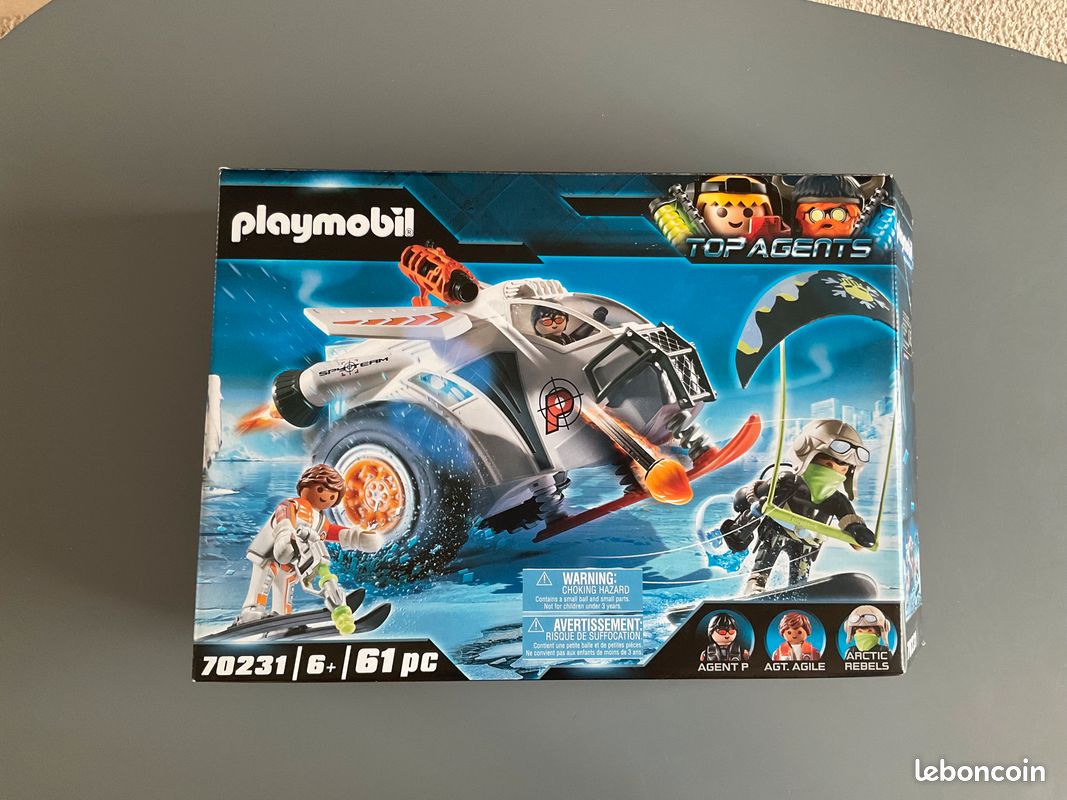PLAYMOBIL 70231 véhicule des neiges de la spy team (image 2)