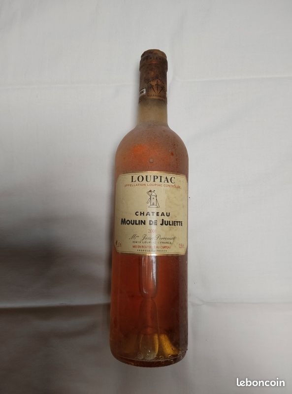 Vin Loupiac Château Moulin de Juliette année 2001 (image 1)
