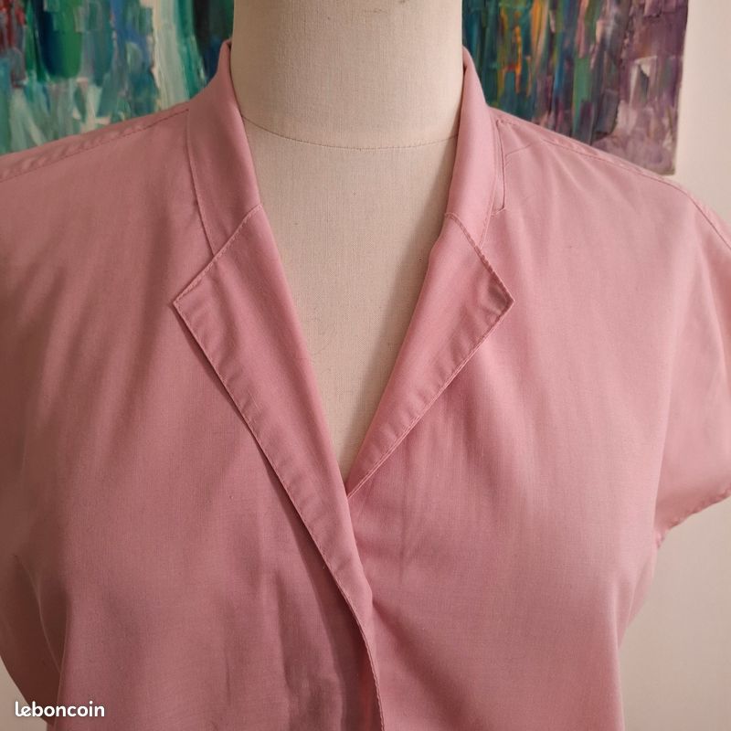 Chemisier Veste Vintage Rose - Taille 50 - Marque Anita - Très Bon État - Vieux Rose