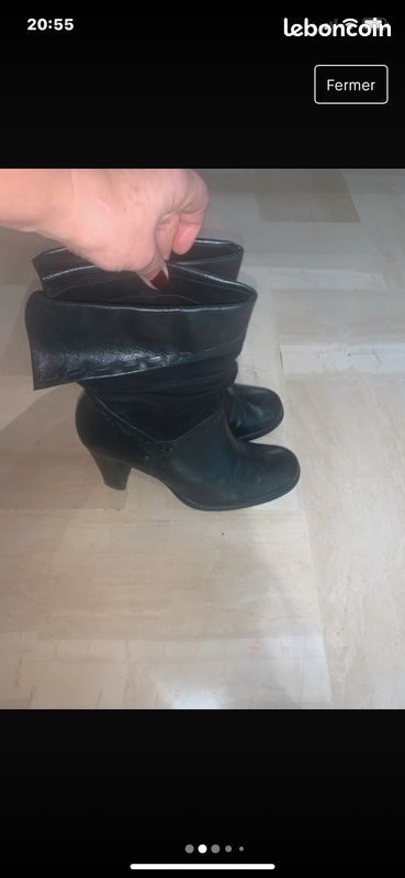 Superbes bottines Minelli en daim et cuir (image 2)