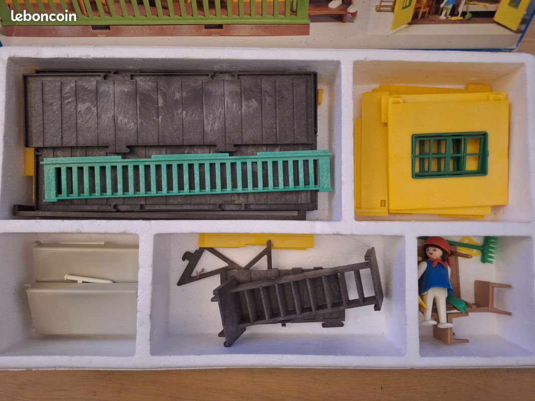 Lot De Pièces PLAYMOBIL Vintage Western - Plaques Sol, Toits, Accessoires - Thème Far West