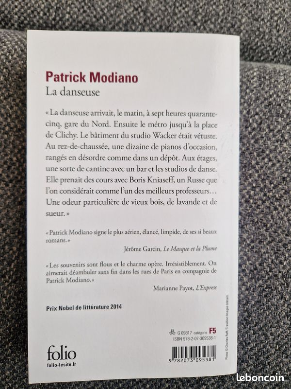 Livre "la danseuse" de Patrick Modiano (image 2)