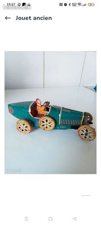 JRD JOUET ANCIEN Voiture Auto Tamponneuse Mecanique En Tole EUR 40,00 - FR