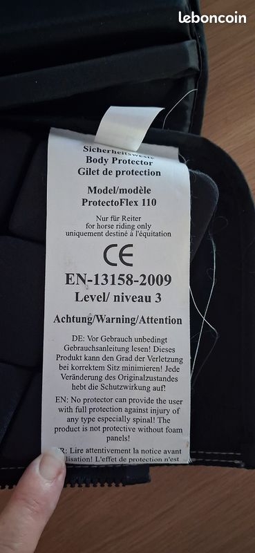 Gilet de protection cavalier / protège-dos cavalier (image 5)