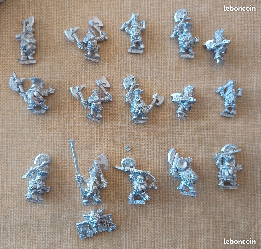 15 tueurs nains warhammer avec état major - Modélisme 15 tueurs nains warhammer avec état major - Modélisme