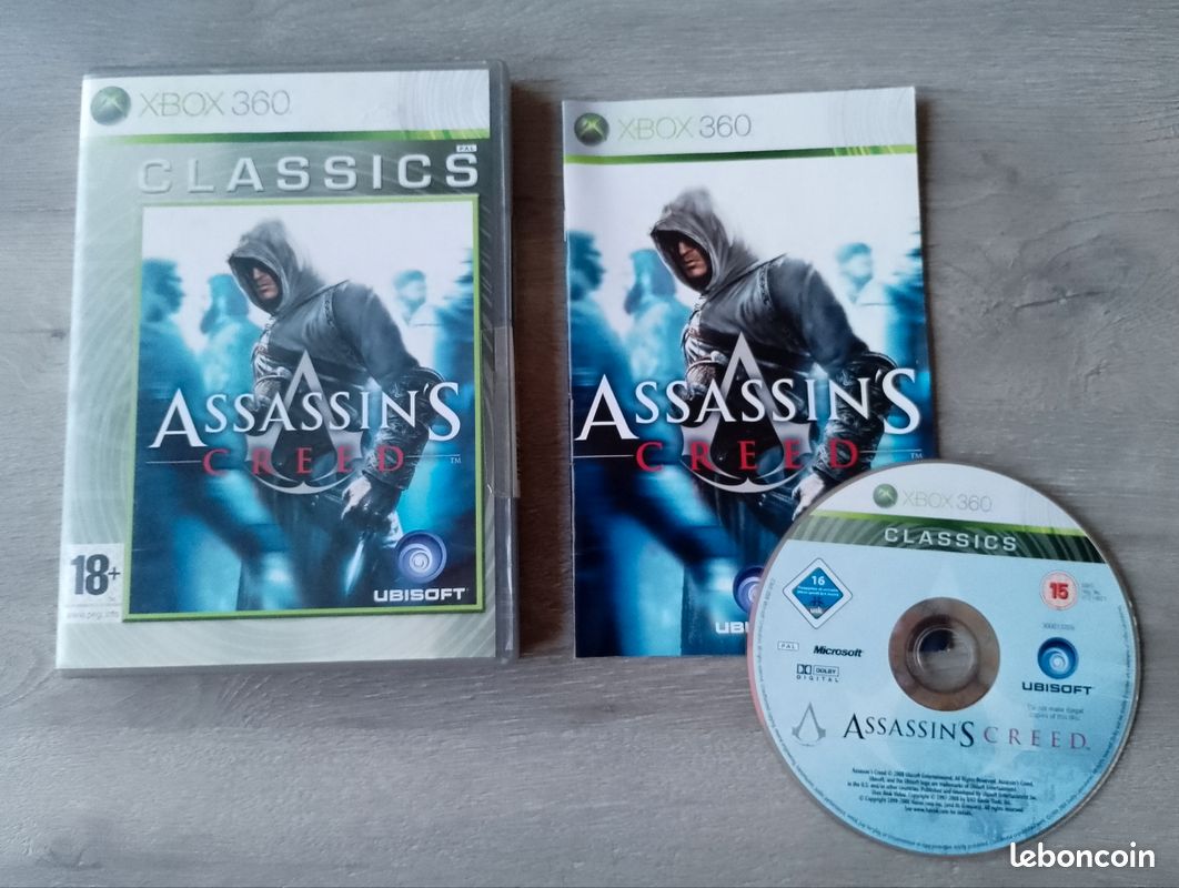 Lot De Jeux Assassin's Creed I, II, III Pour Xbox 360 - Complets, Bons état