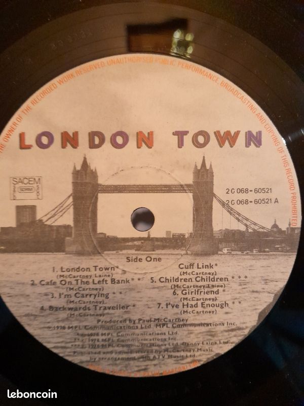 MC cartney wings vinyle 33t (image 5)