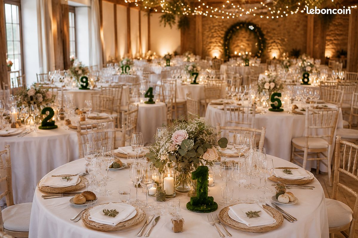 Numéros de table mariage gazon synthétique 1 à 20 – Lot complet (image 2)