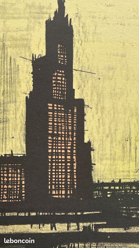 Bernard BUFFET (1928 - 1999) Lithographie New York IX (1967) Mourlot (image 4)