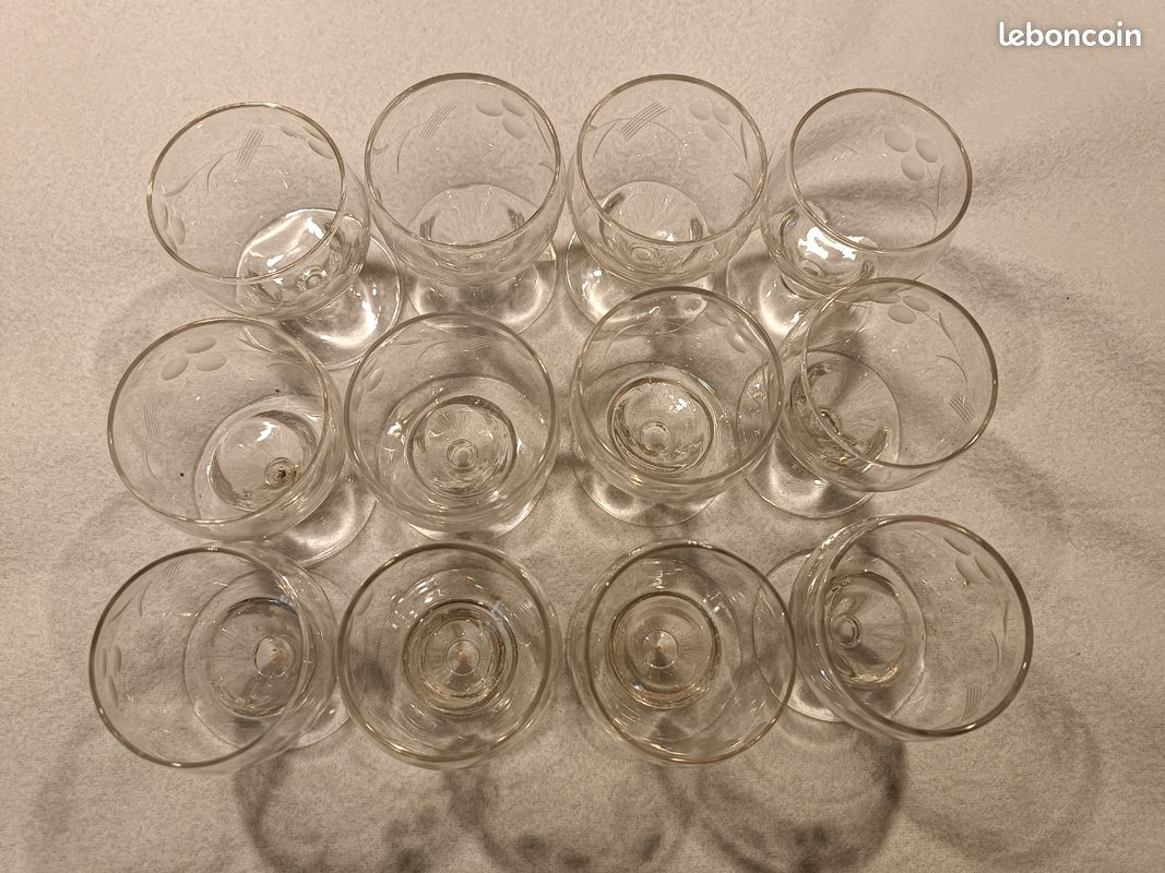 Verres gravés anciens (image 6)