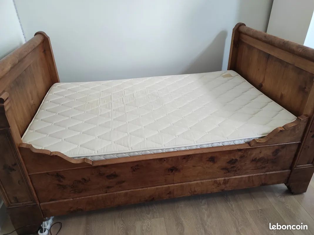 Lit Bateau ancien 120 x 190 cm (image 1)