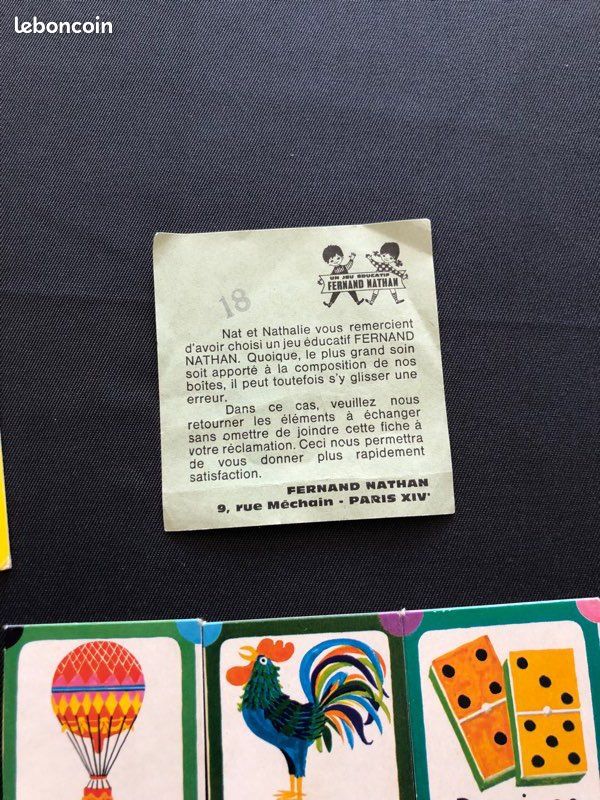 ANCIEN JEU Loto Educatif LES GRANDES INVENTIONS - Fernand Nathan EUR 19