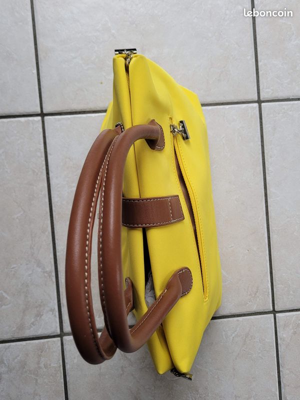 Sac à main jaune La Bagagerie (image 2)