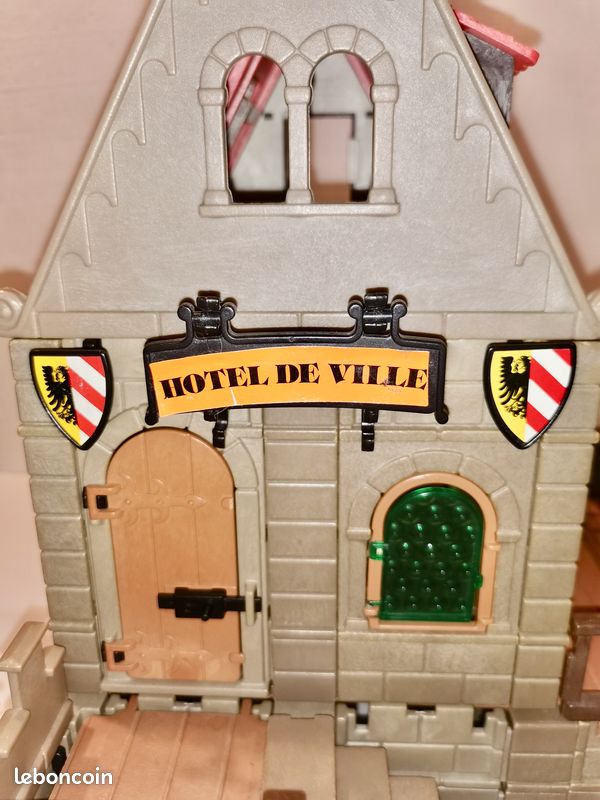 Playmobil Ancien 3447 - Hôtel De Ville Médiéval - Maison Moyen âge - Occasion