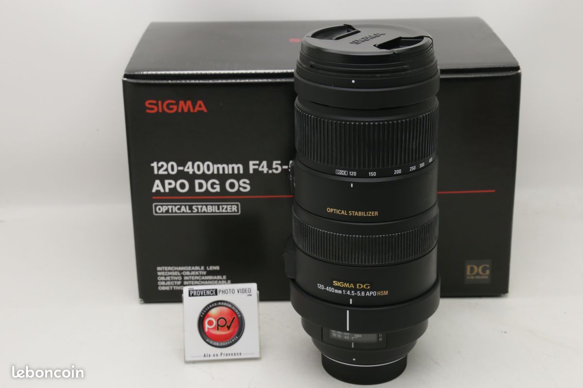 Obiettivo Sigma 120-400mm F/4.5-5.6 EX APO DG OS HSM Per Nikon F - Usato